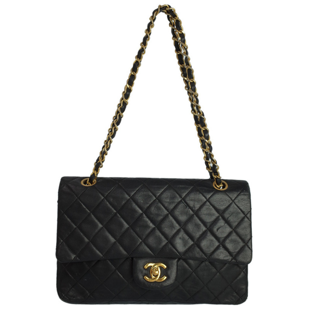 Chanel Matelasse Chain Shoulder Bag Black
